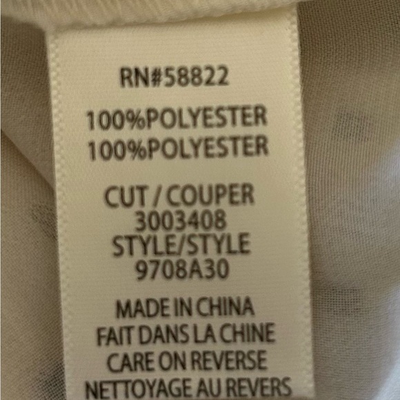 MAX STUDIO Pleated Swiss Dot Necktie Blouse/ size M - Picture 7 of 8